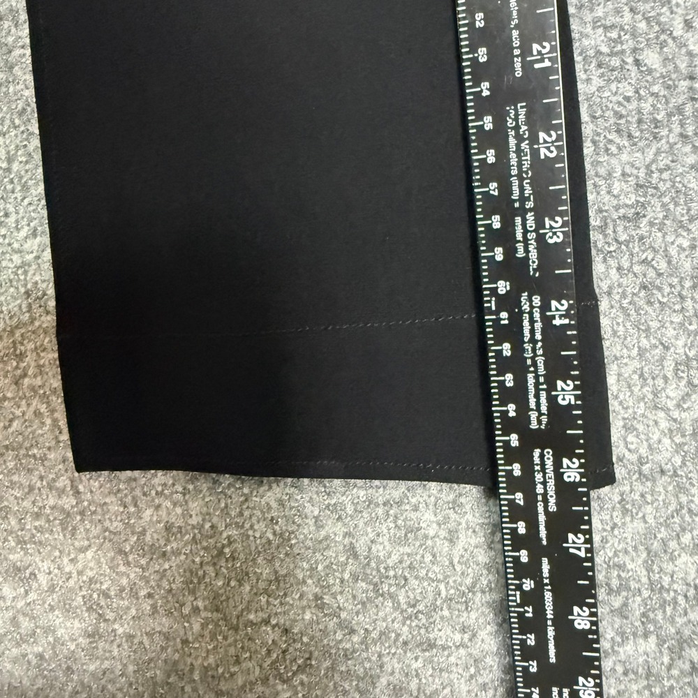 Cinq a Sept Pants Women 00 Black Mina Crop High Rise Flare Leg Split Ankle 5 à 7 - Picture 12 of 13